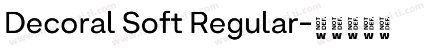 Decoral Soft Regular字体转换